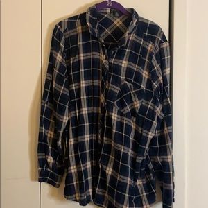 Plus Size Plaid Button Down